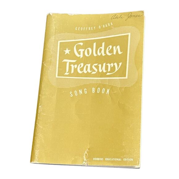 Golden Treasury Song Book by Geoffrey O'Hara 1943 VTG Antique Music Piano READ - Picture 1 of 8